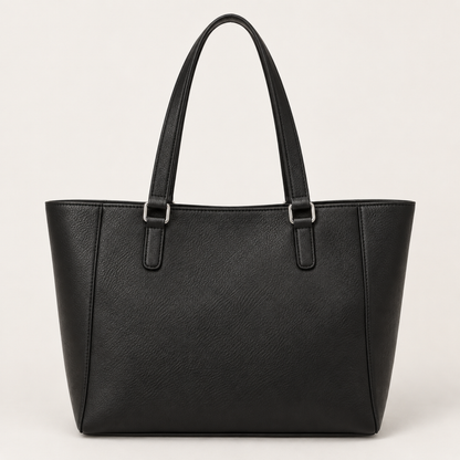 Borsa shopper Sofia in ecopelle nera