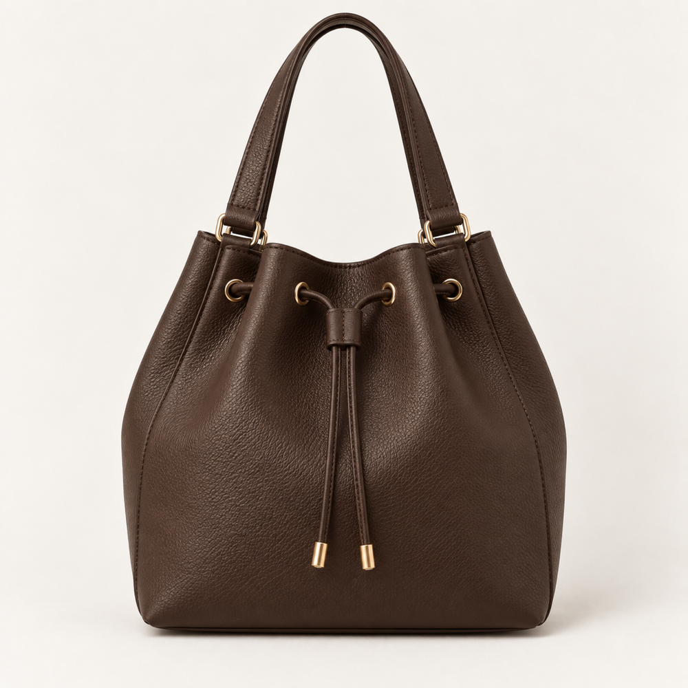 Borsa shopper Marta in ecopelle marrone