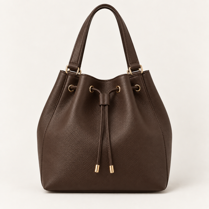 Borsa shopper Marta in ecopelle marrone