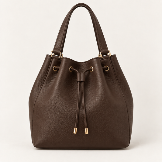 Borsa shopper Marta in ecopelle marrone